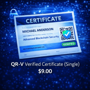 QR-V Verified Certificate (Single)