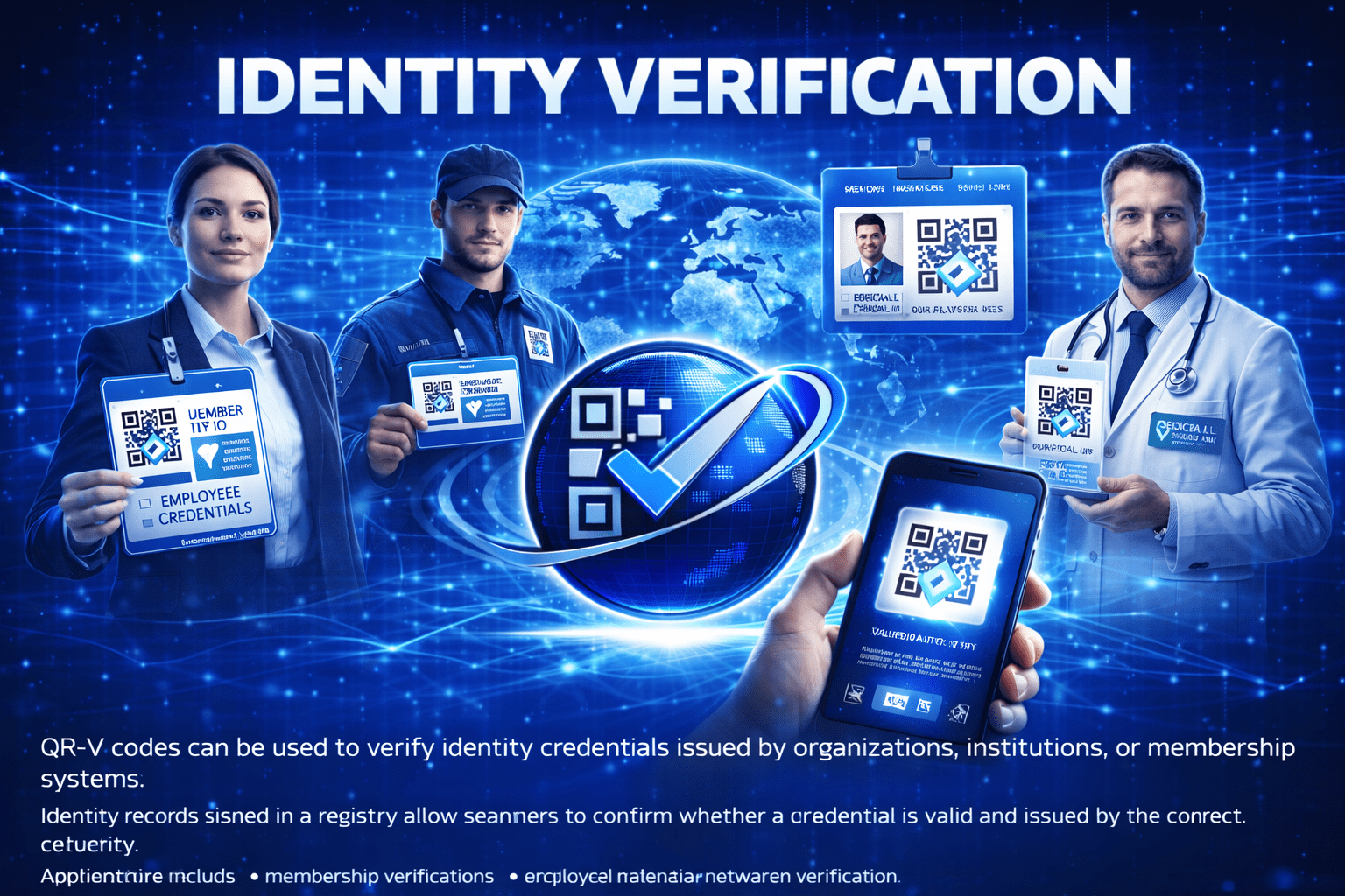 Digital Identity Authentication with QR-V